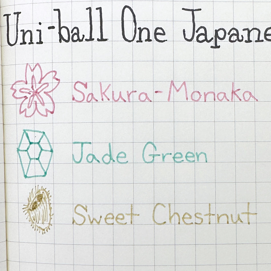 Uni-ball One Japanese Taste Series - Hananarizutsumi (Set of 3)
