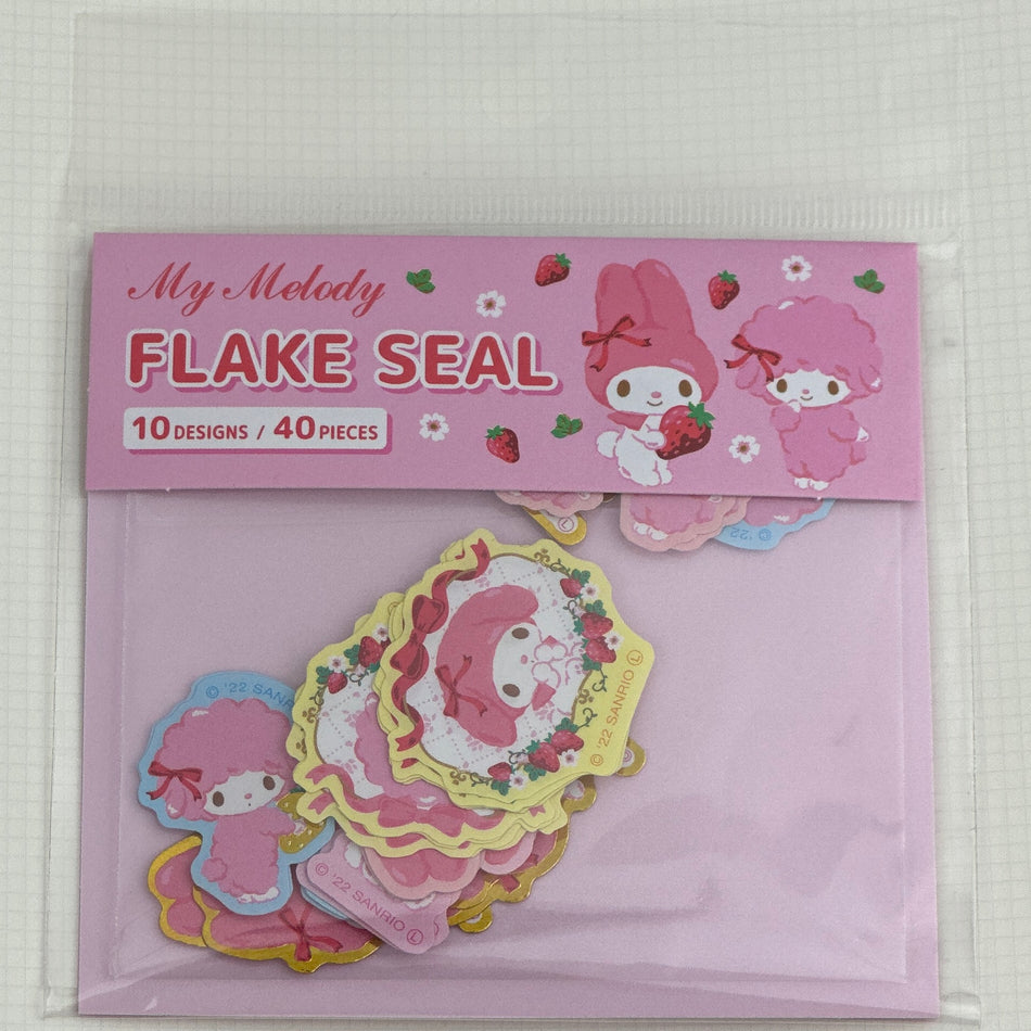 Sanrio x Daiso Imported Flake Stickers (40 pack) - My Melody