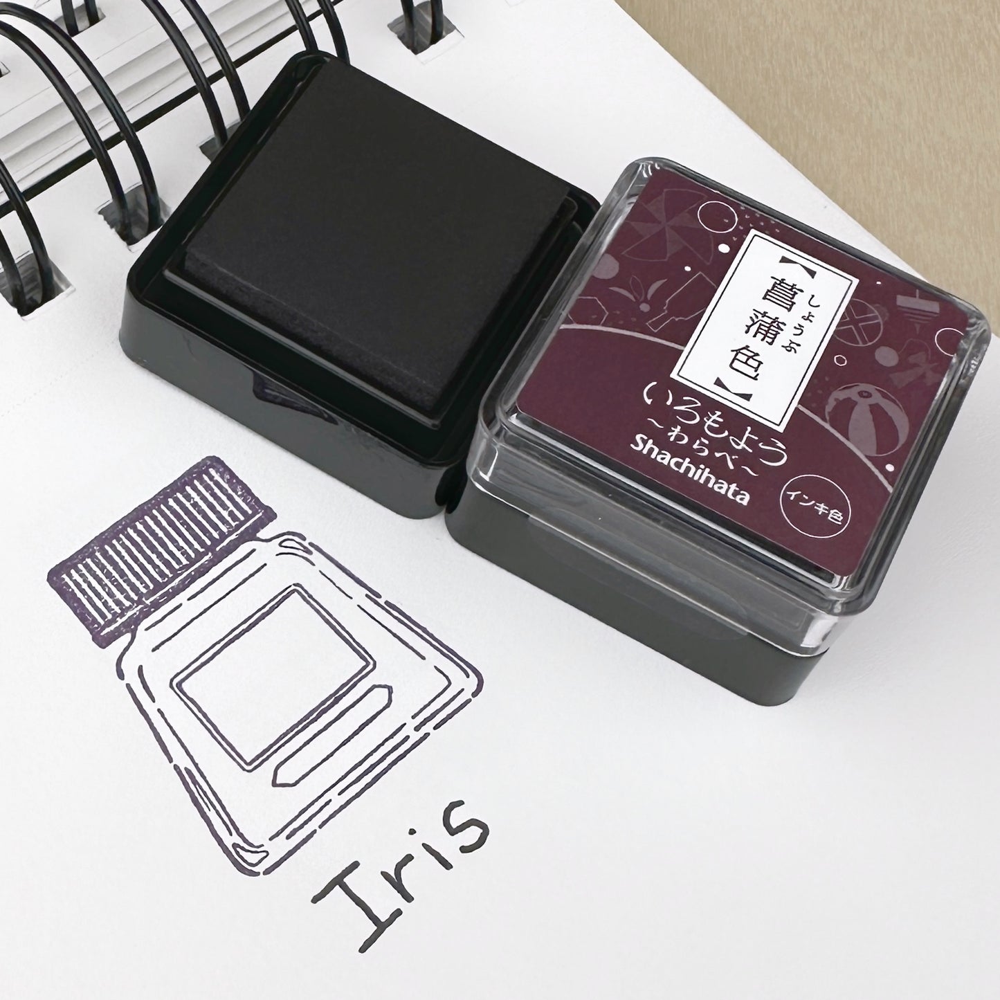 Shachihata Mini Ink Pads (Waterproof) Traditional Japanese Colors