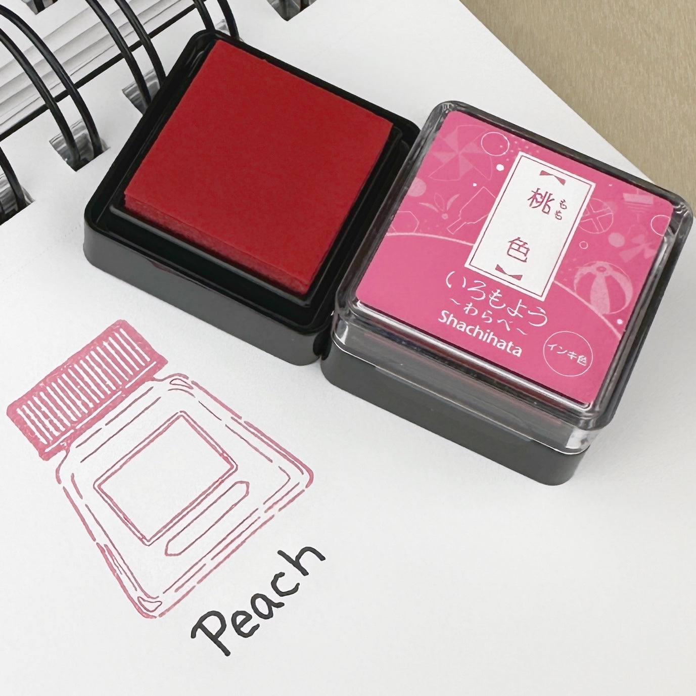 Shachihata Mini Ink Pads (Waterproof) Traditional Japanese Colors
