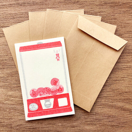 Furukawashiko Retro Mino-Washi Paper Letter Set - Gachapon