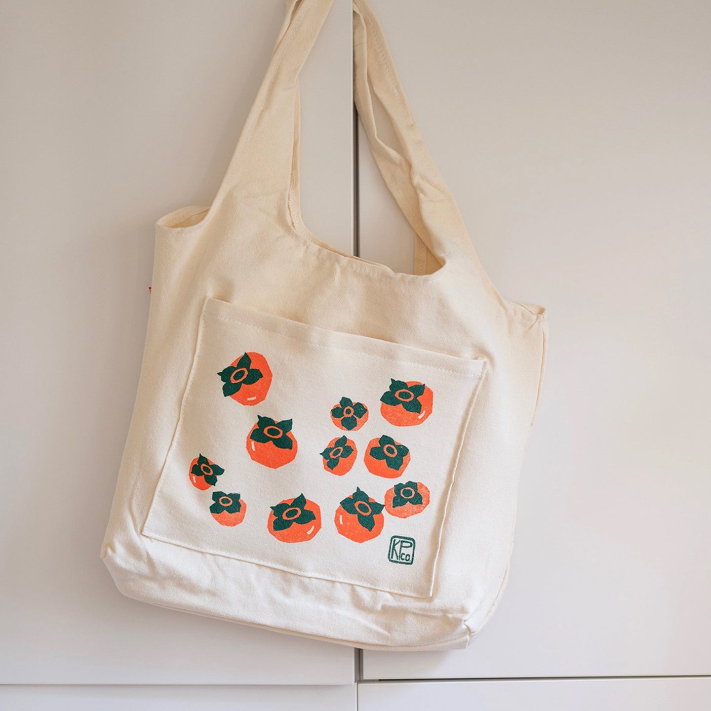 Kayan Pepper Co. - Persimmon Screen Printed Tote Bag V2 – Saiko Stationery