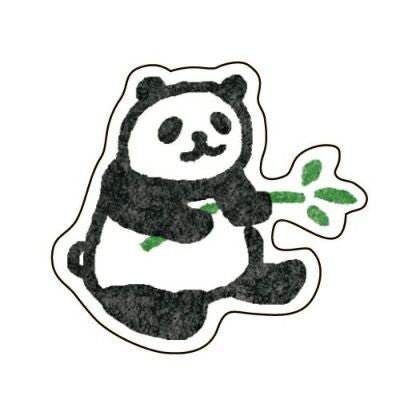 Furukawashiko Washi Flake Stickers - Lounging Pandas