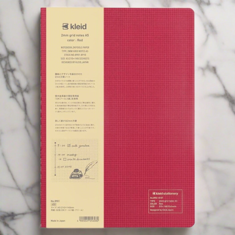 Kleid 2mm Grid Notebook - A5 Size