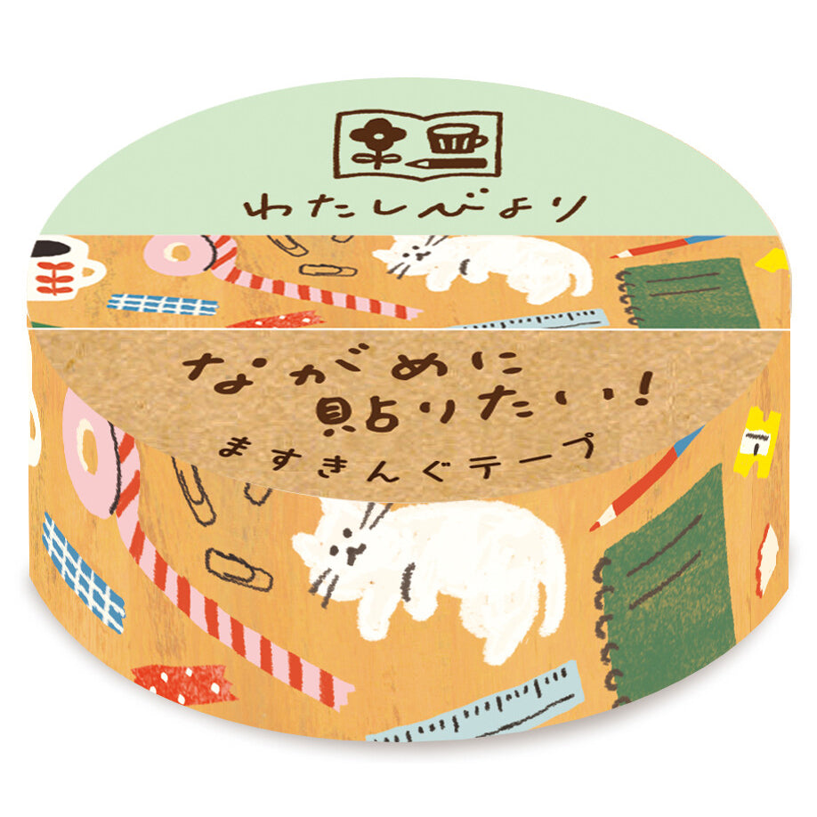 4 Legs Cat Washi Tape - B - niconeco zakkaya