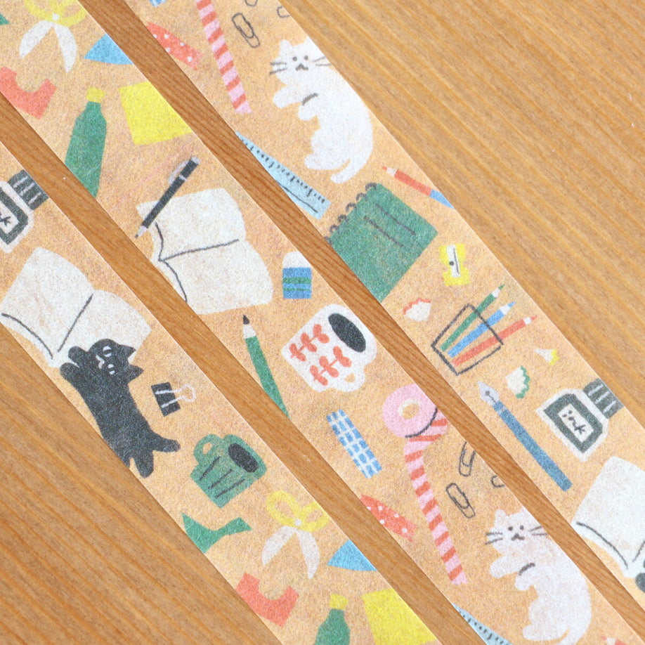 Furukawashiko Watashi-biyori Series Washi Tape - Stationery Cats