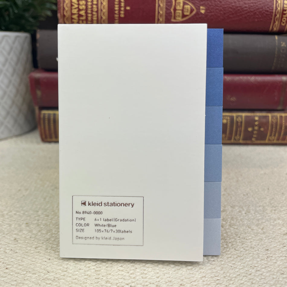 Kleid Stationery 6+1 Sticky Notes and Labels - Blue